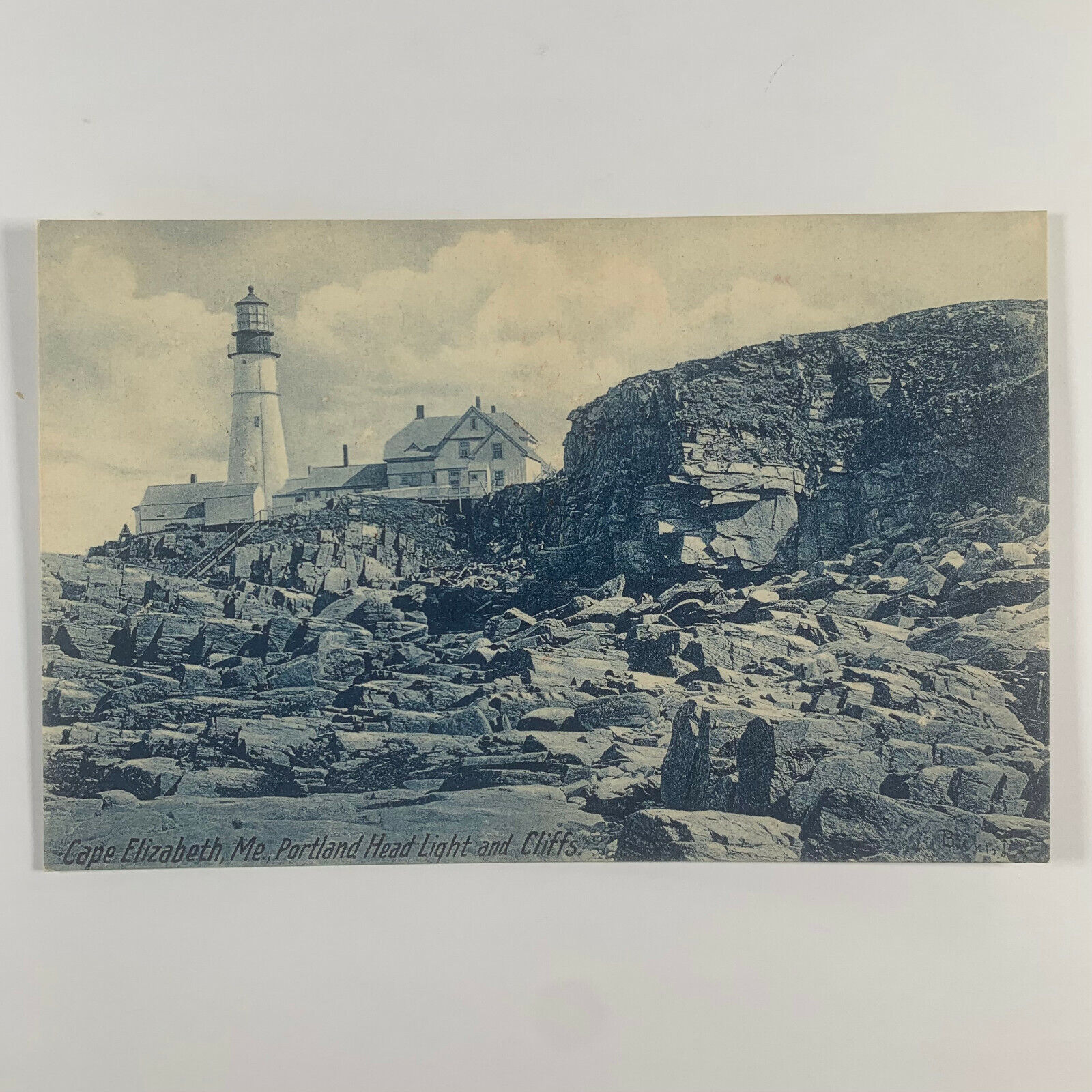 Postcard Maine Portland ME Cape Elizabeth Lighthouse Head Light Pre-1907