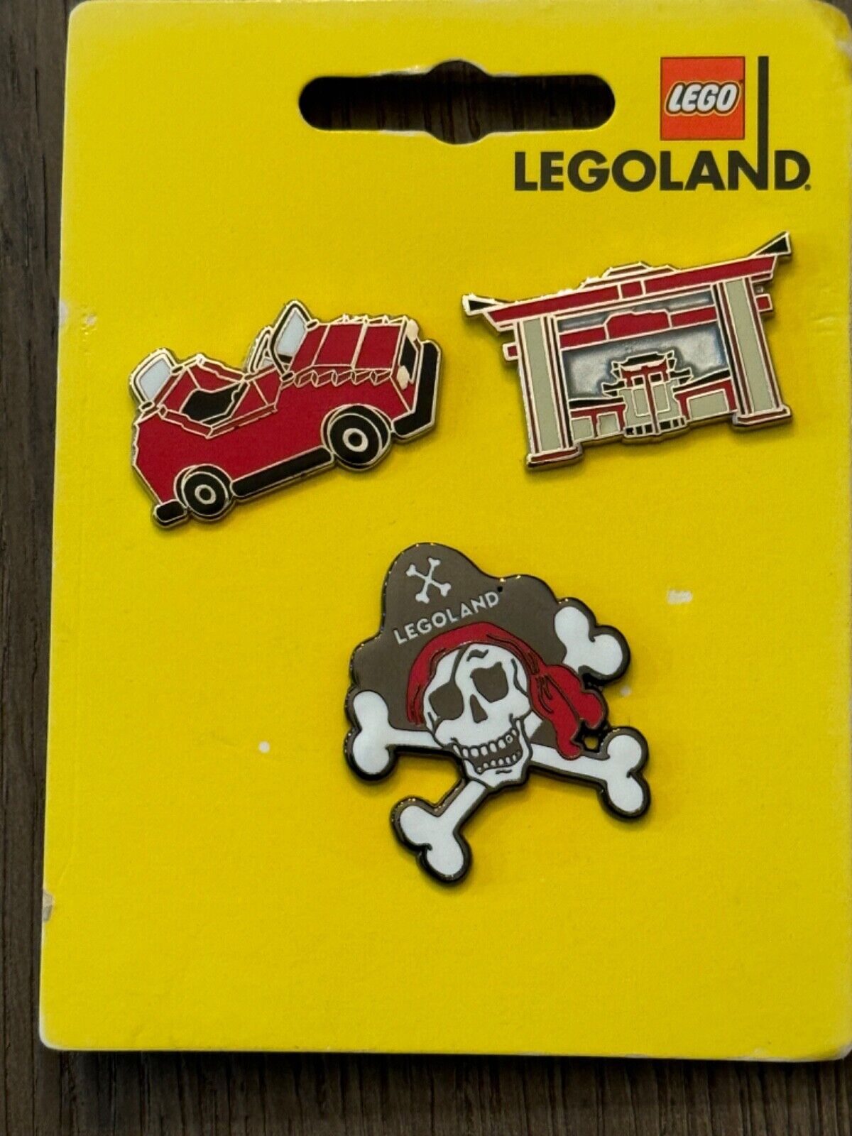 Lego Legoland California Resort Exclusive Enamel Pin Set (3) newLego Legoland Ca