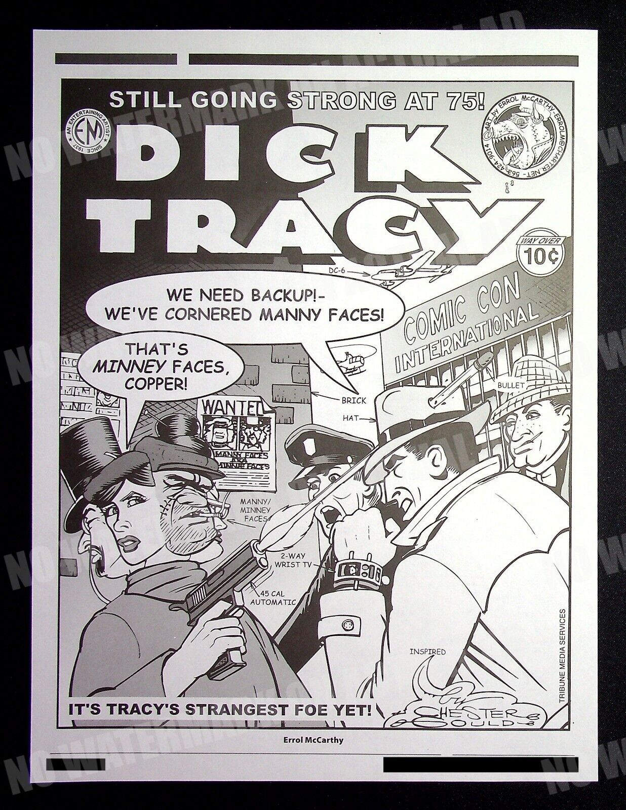 Dick Tracy Errol McCarthy Trade Print Magazine Ad Poster Comics ADVERT