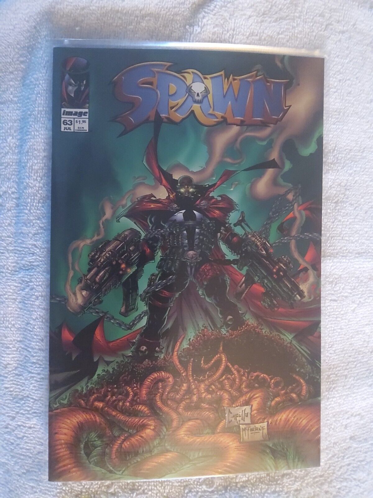 Spawn #63 NM-  Image Comics 1997 Low Print Run Todd McFarlane, high grade,unread