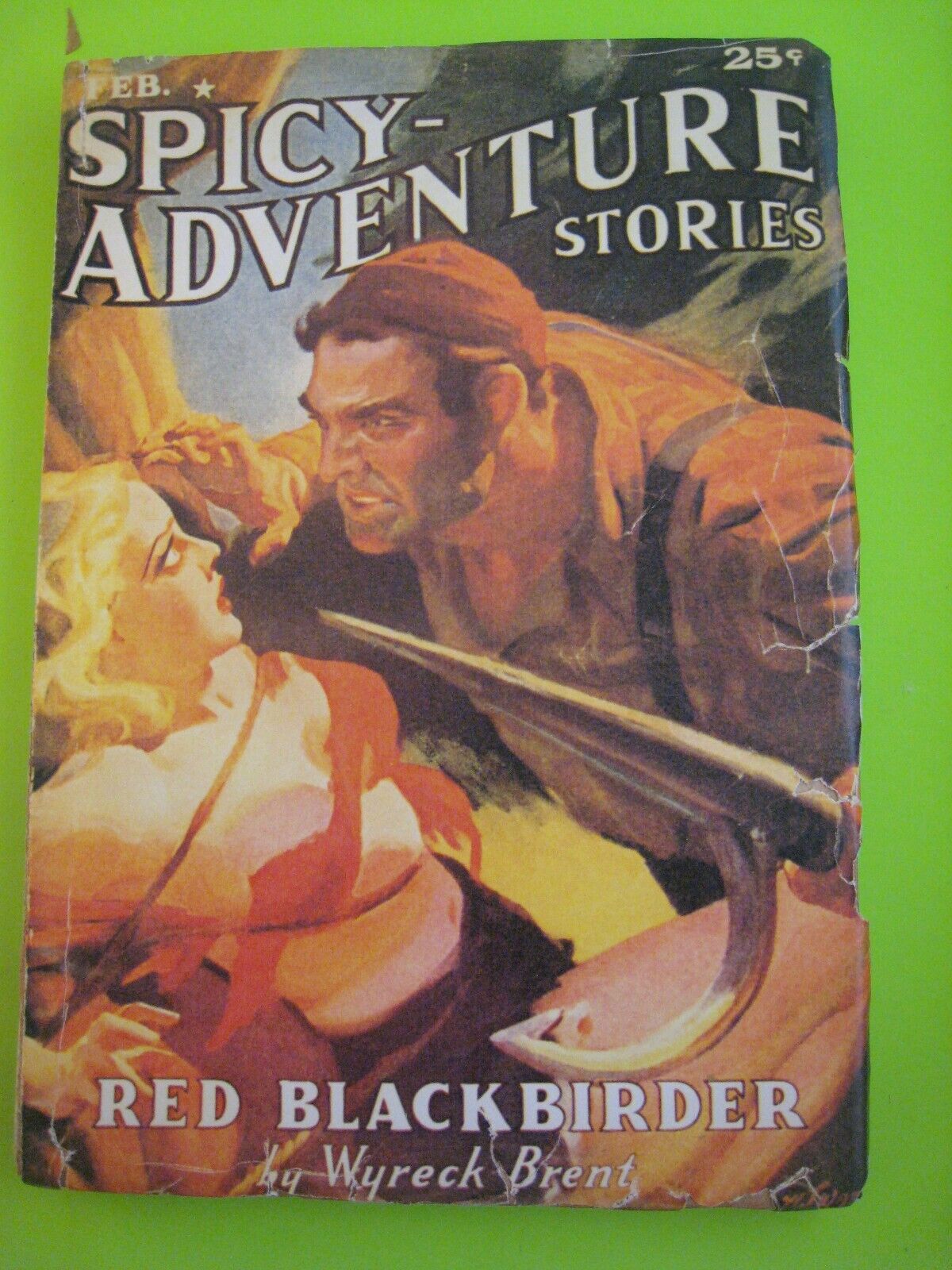 ORIGINAL Spicy Adventures Pulp Magazine - FEB. 1936 ... with Resto.