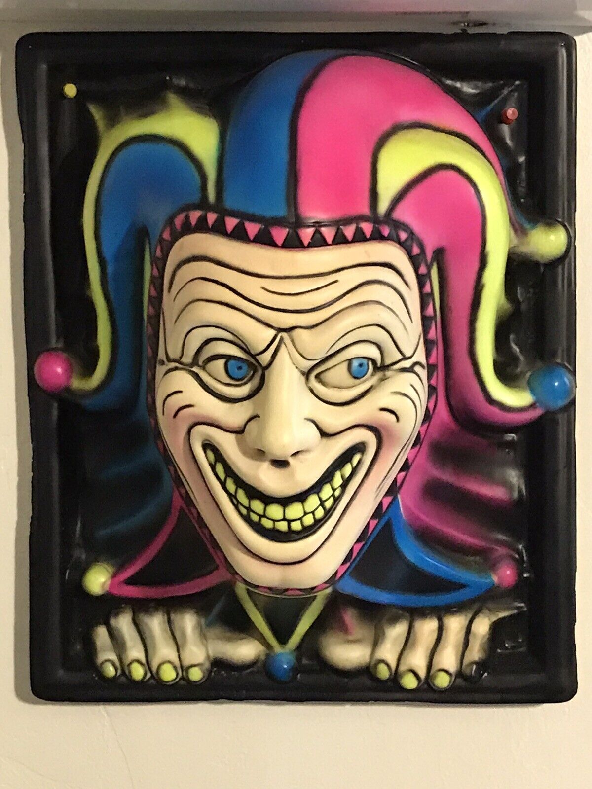 R.Marino 3d Halloween wall hang Joker vintage Read Description