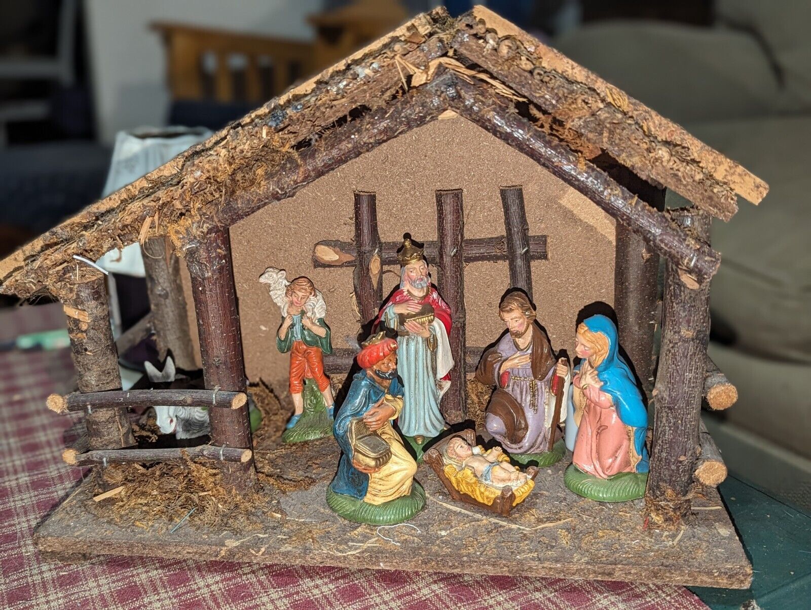 Vintage Fontanini Nativity Set Depose Italy With Creche
