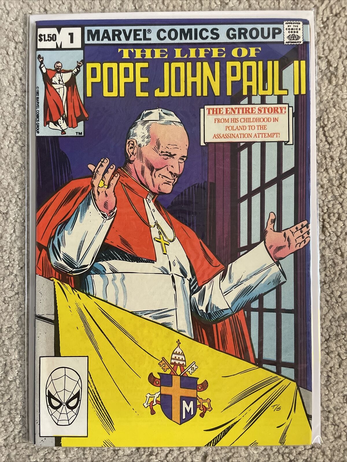 The Life of Pope John Paul II #1 1983 Marvel Religious Comic Book