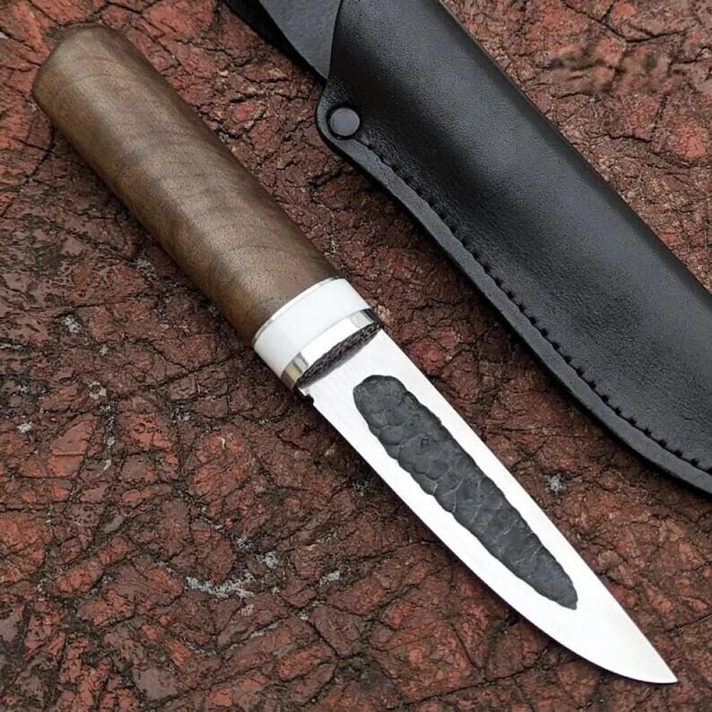 Custom Handmade Yakut knife, Best Yakutia Knife Hand foredge knife with Cover.