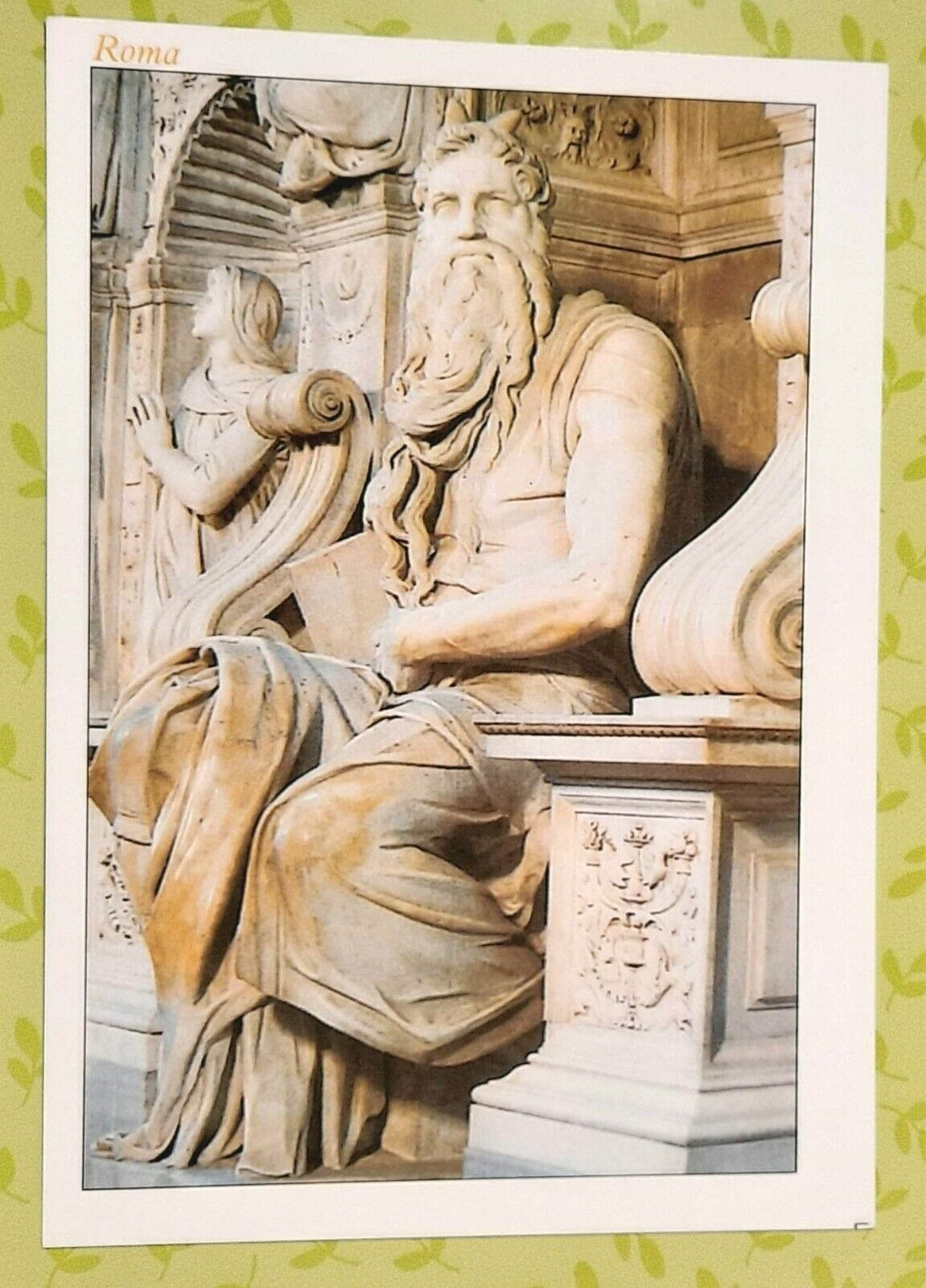 VTG Unused Postcard~ Rome Italy~ Moses of Michelangelo ~Ready to be Used