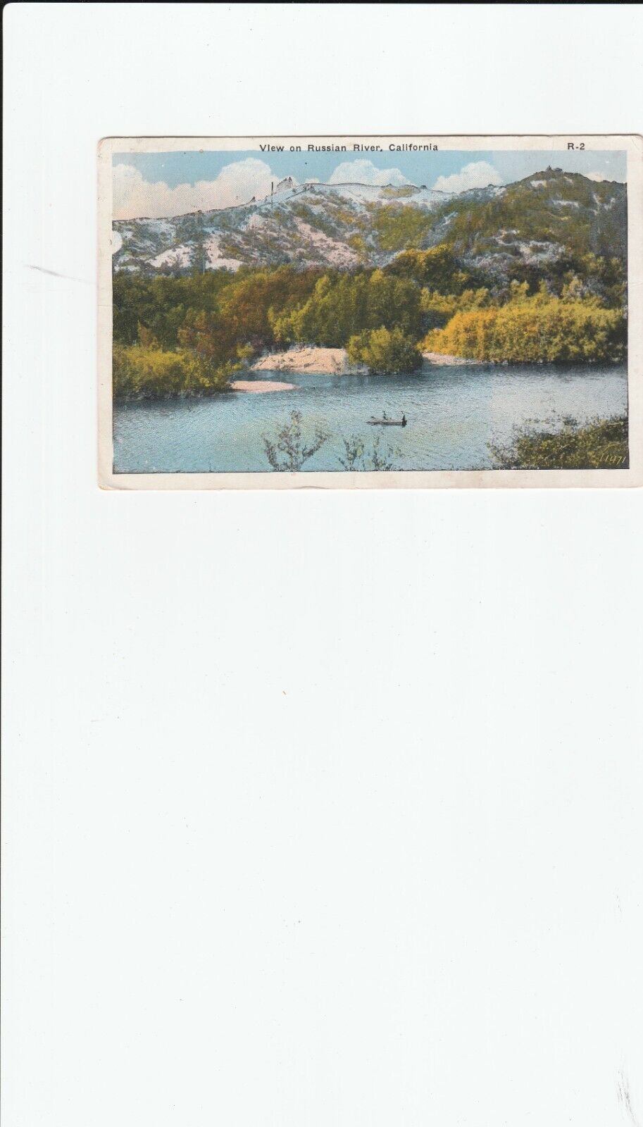 Vintage Postcard 1920\'s View On Russian River California CA Pacific Novelty Co.