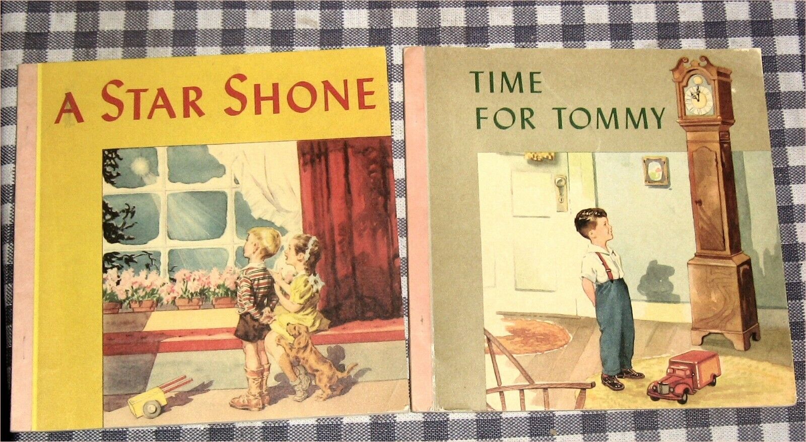 Lot 2 Vintage Westminster Press,Bible Stories, Time for Tommy, A Star Shone,1947