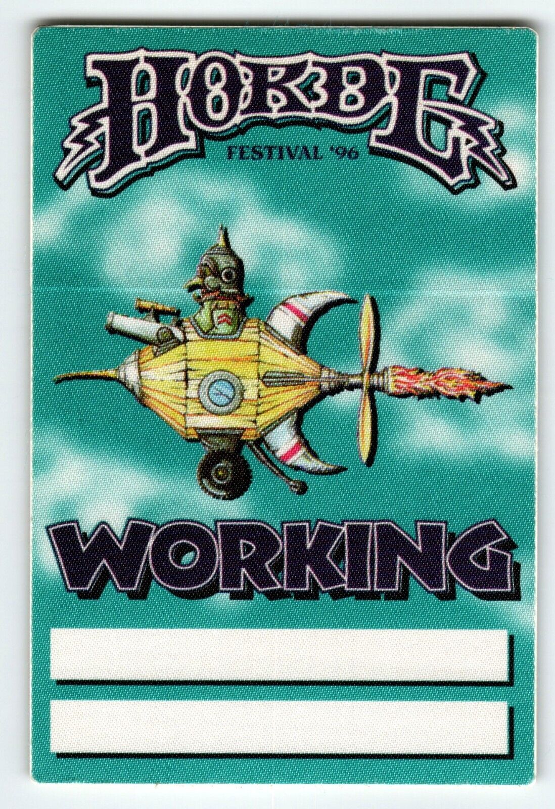 Horde Festival 1996 Backstage Pass Blues Traveler  Lenny Kravitz Rock Tour Cloth