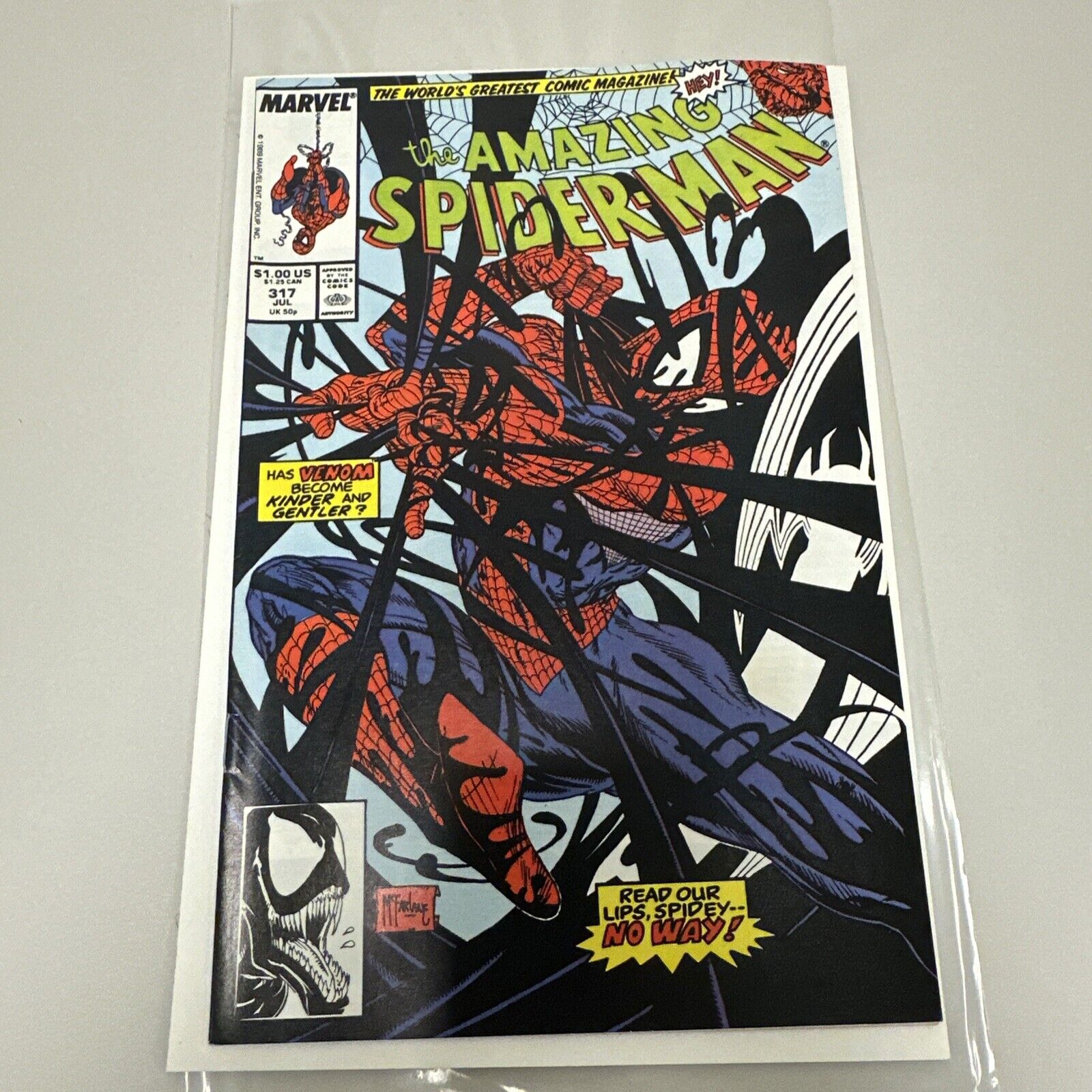 The Amazing Spider-Man #317 (1989) Todd McFarlane Cover Venom Great Condition