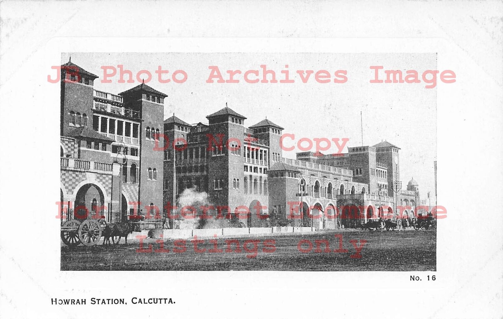 India, Calcutta, Howrah Station, Exterior View, No 16