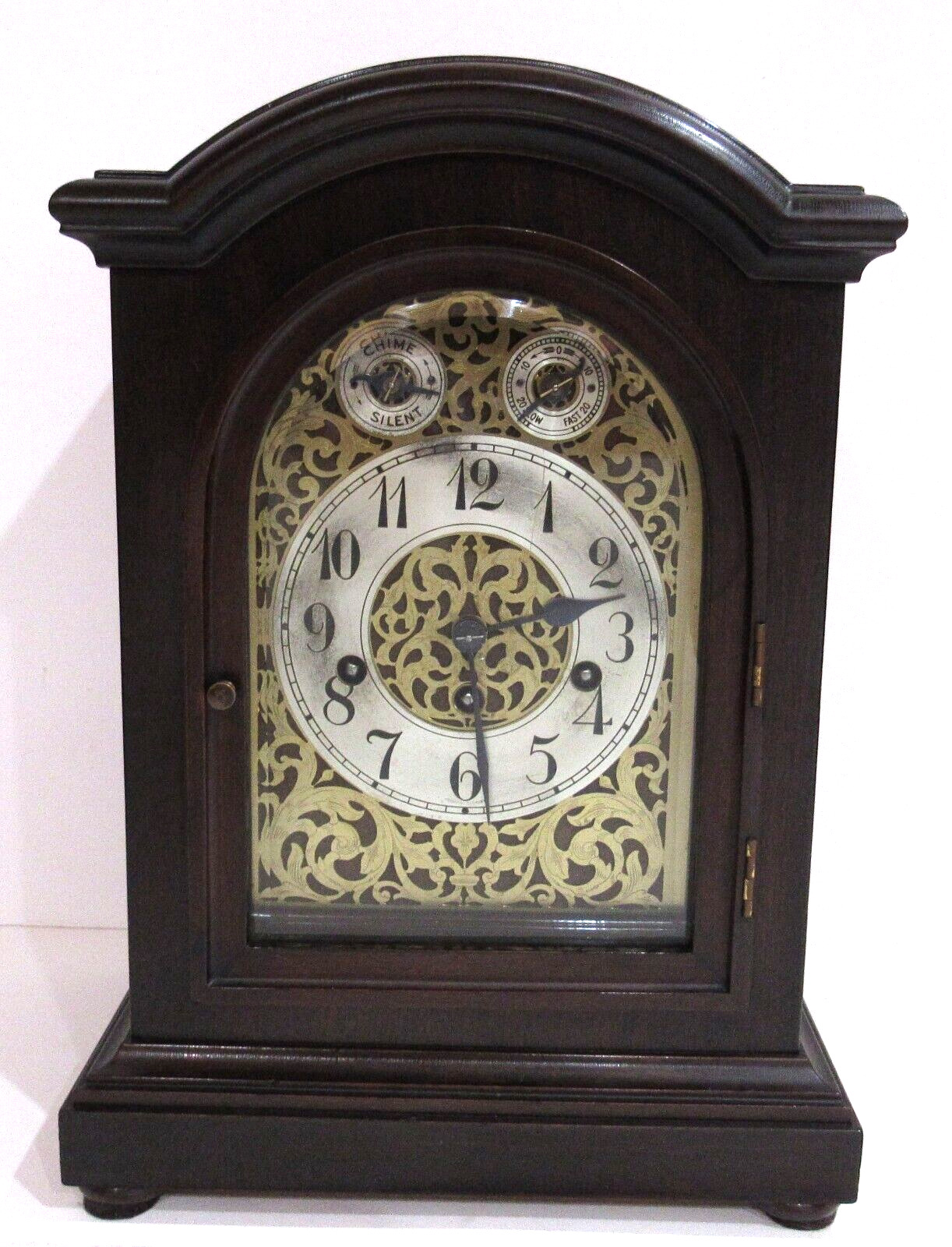 Antique German Junghans Astor Quarter Hour Westminster Chime Bracket Clock 8-Day