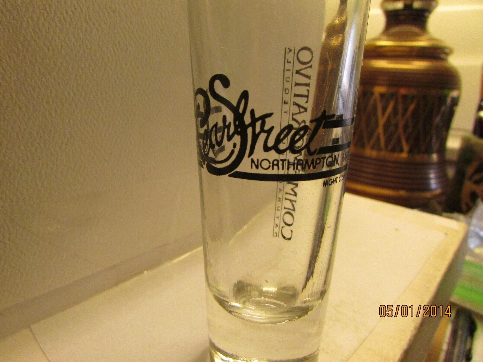Pearl Street Bar- Sauza Conmemorativo- Tequila style shooter Shotglass-4\'\