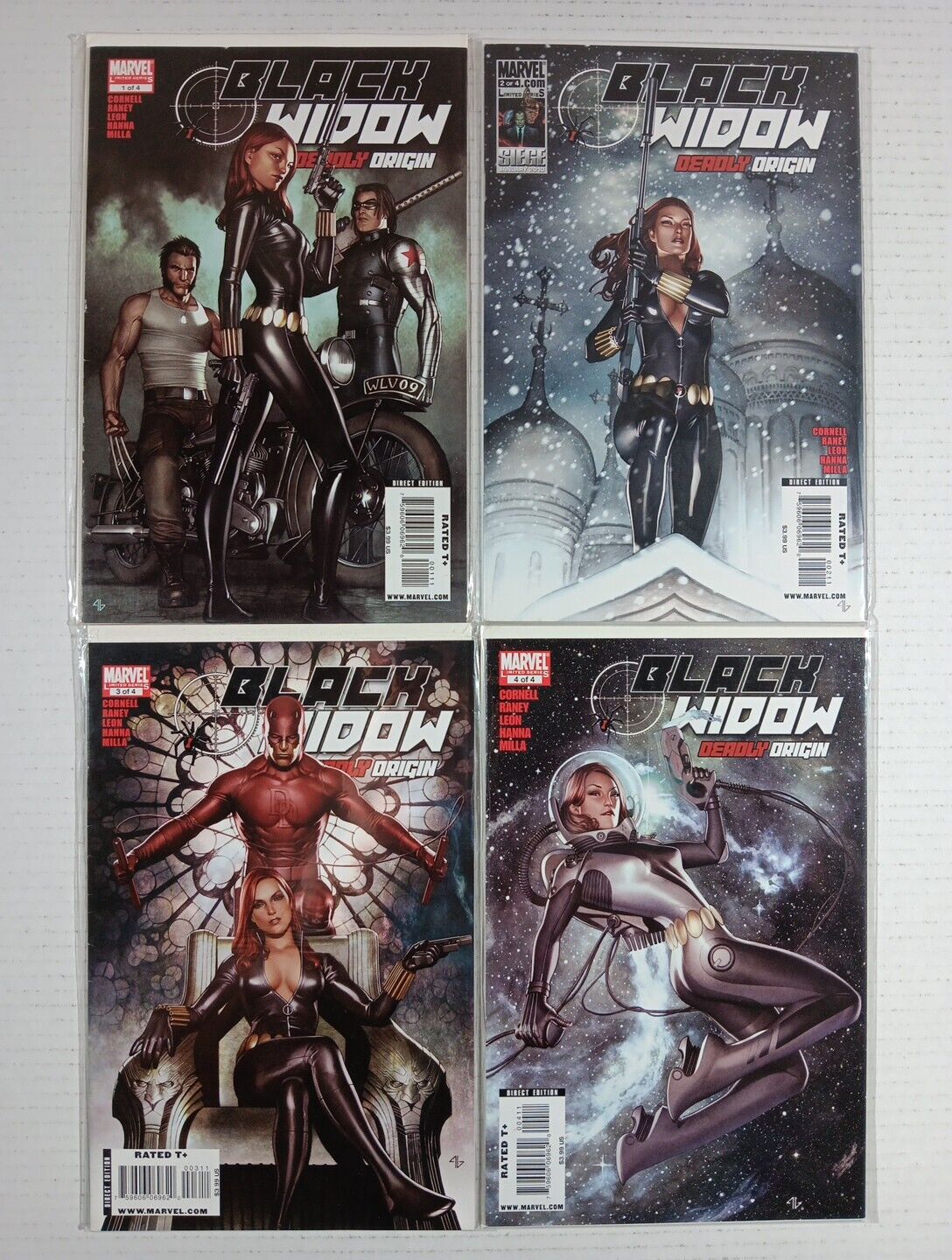 Black Widow Deadly Origin Complete Comic Book Set