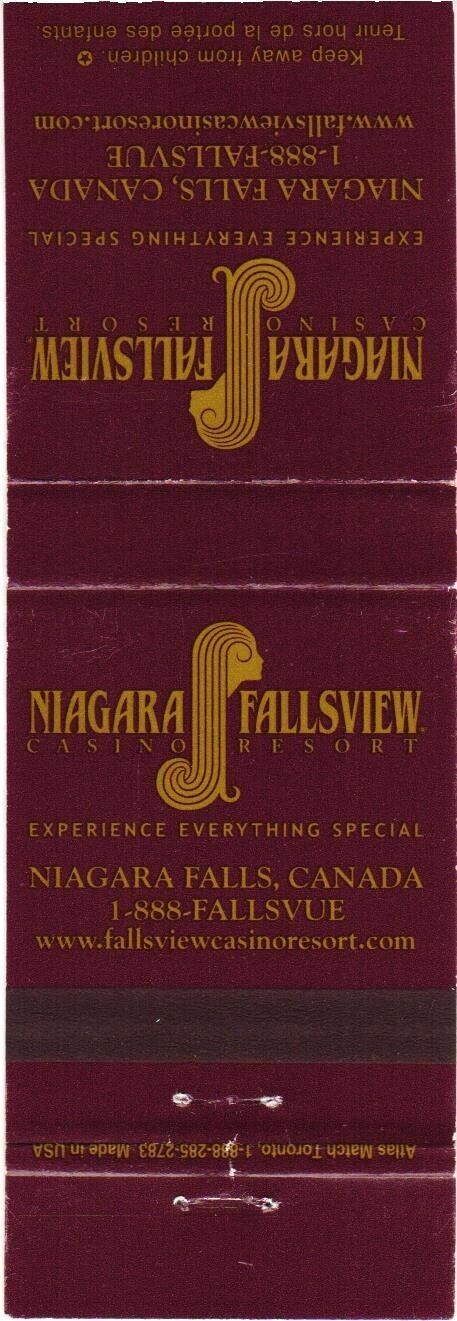Niagara Falls Canada Niagara Fallsview Casino Resort Vintage Matchbook Cover
