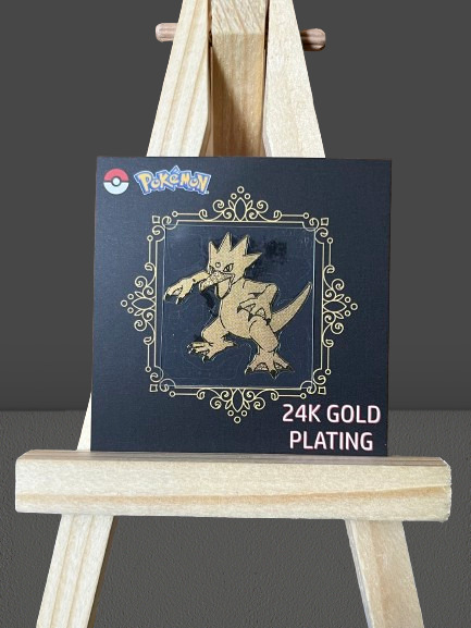 Golduck Pokémon 24k Gold Plated Sticker
