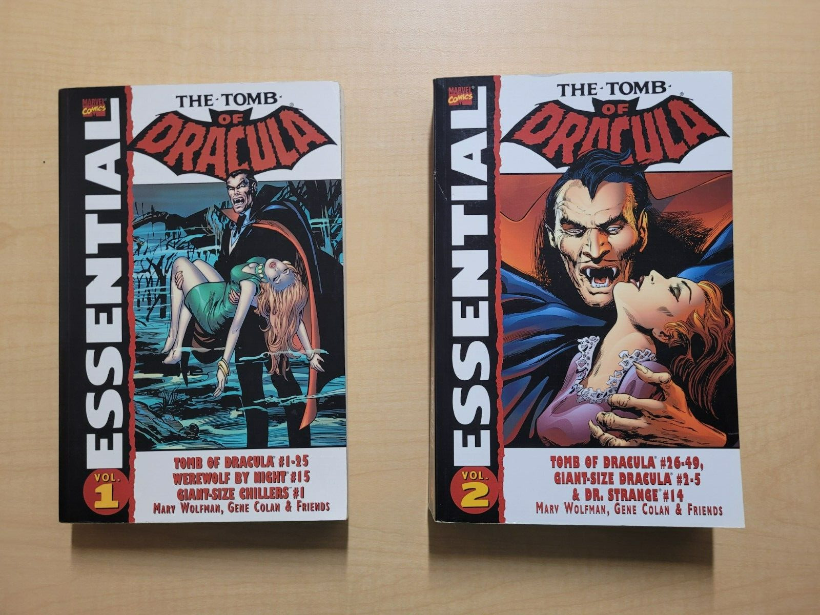 Essential Tomb Of Dracula Vols 1 & 2 Marvel Comic Graphic Novel