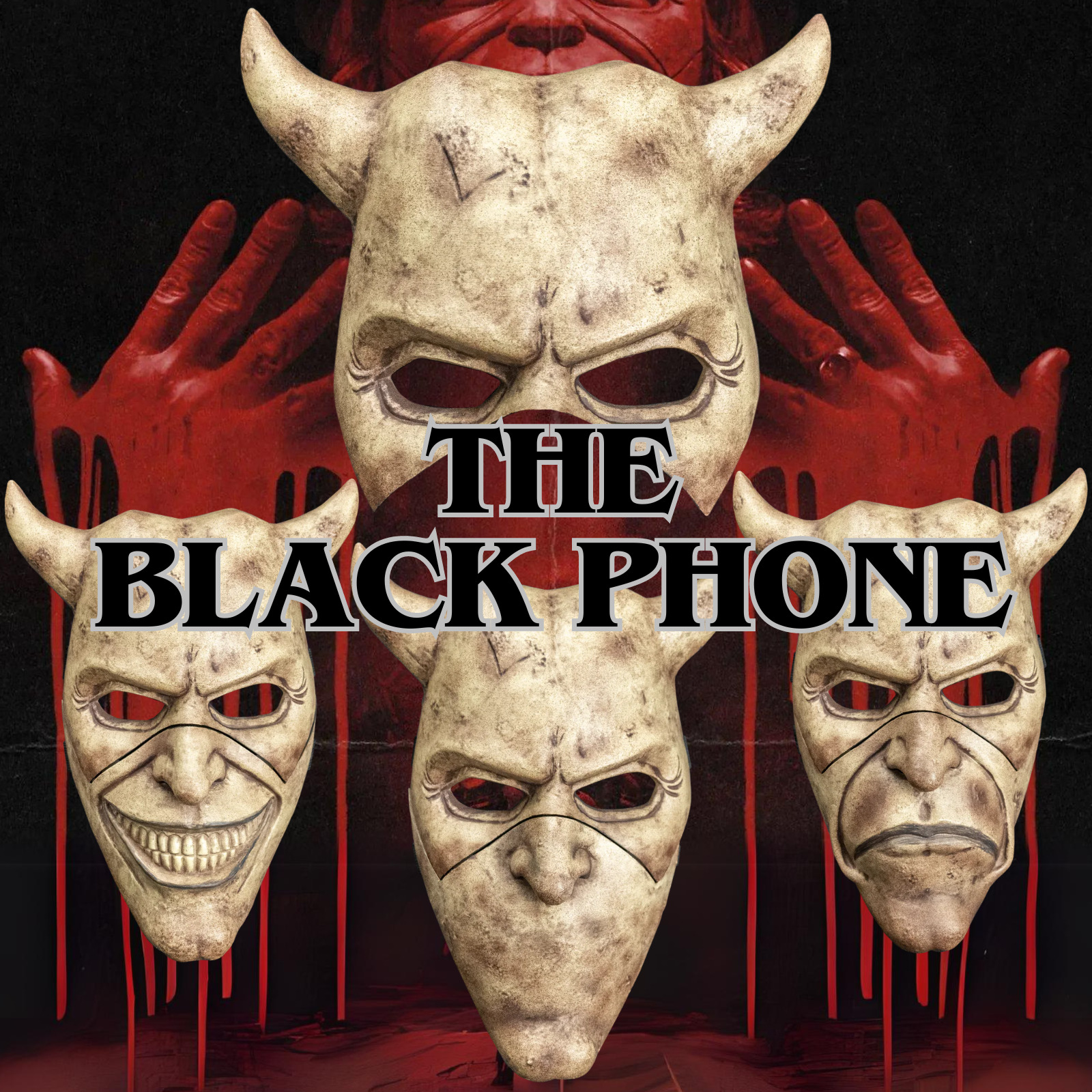Trick or Treat Studios Black Phone Deluxe Grabber Mask Collectors Edition