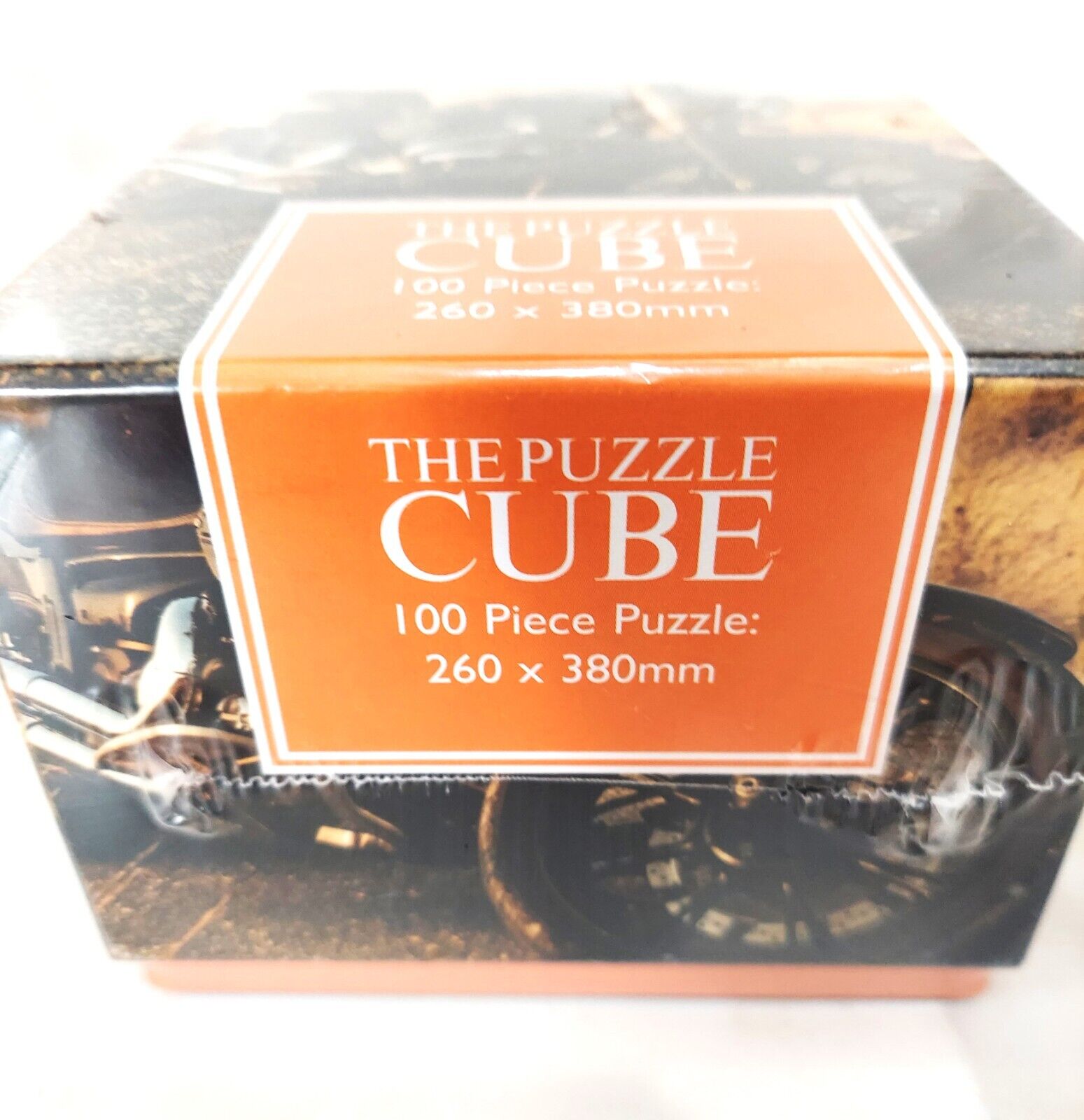 NEW Puzzle Cube 100 Pcs Vintage Motorcycle SEALED BOX