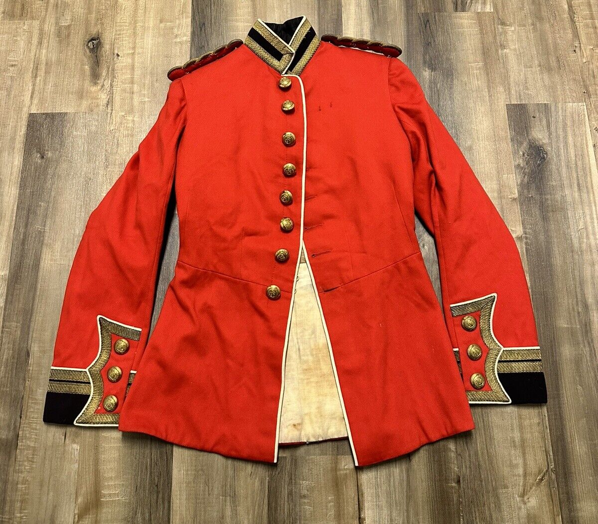 Original RARE WW1 British Army Infantry Red Dress Uniform 1912 Tagged RARE