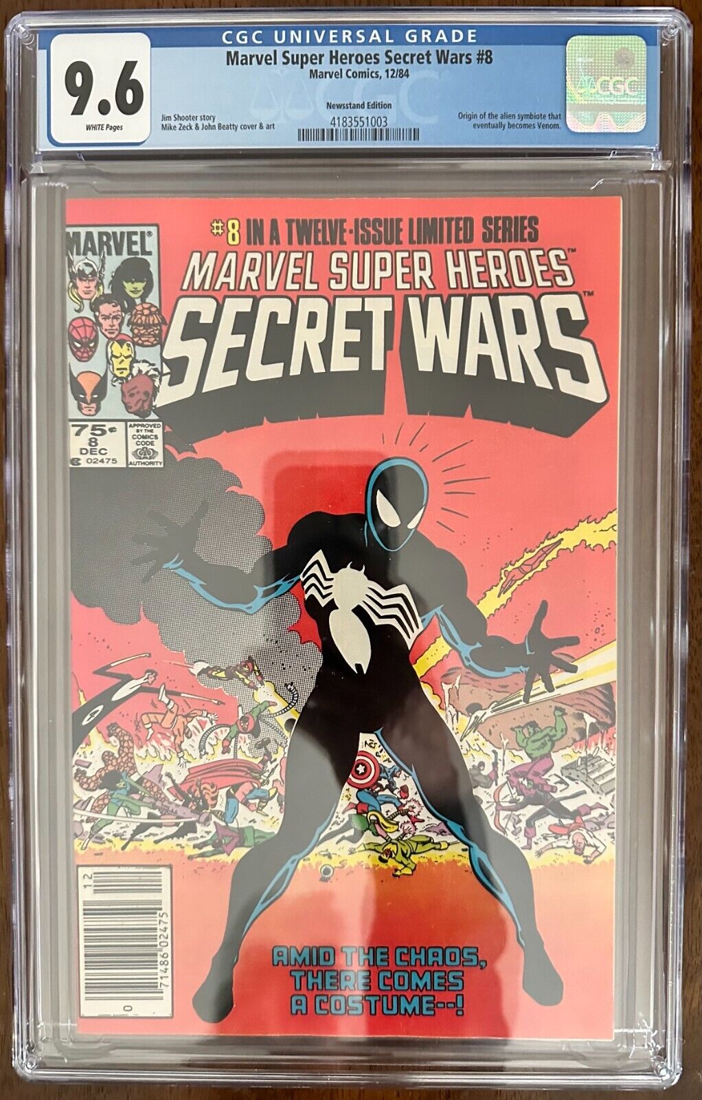 Marvel Super-Heroes Secret Wars #8 CGC 9.6 Newsstand (Marvel 1984)