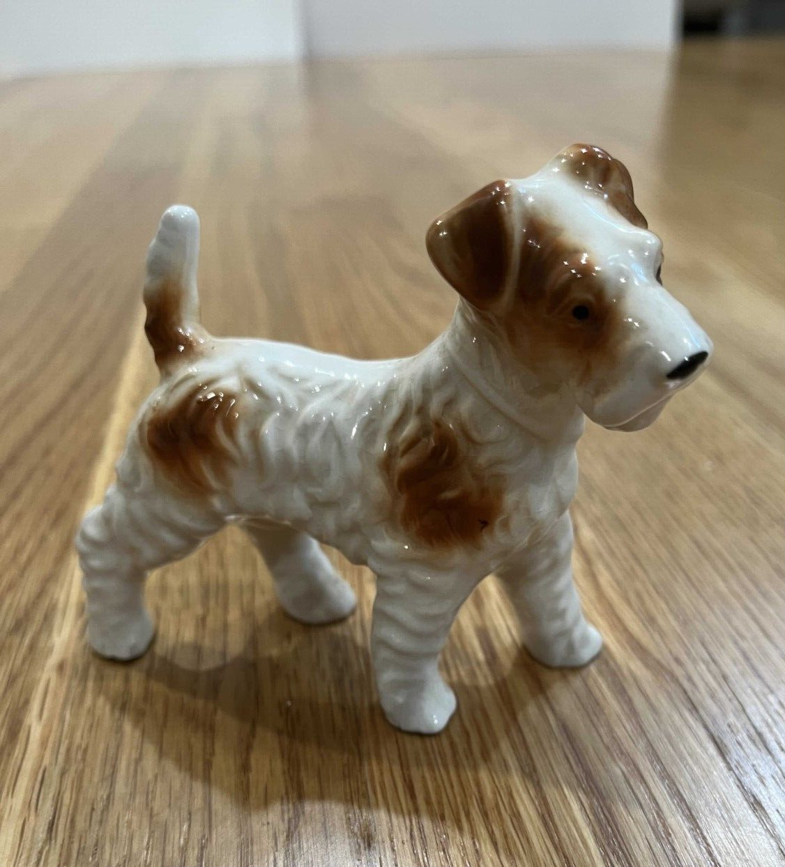 Vintage UCAGCO Terrier Porcelain ceramic dog figurine 1950s 1960s JAPAN So Cute