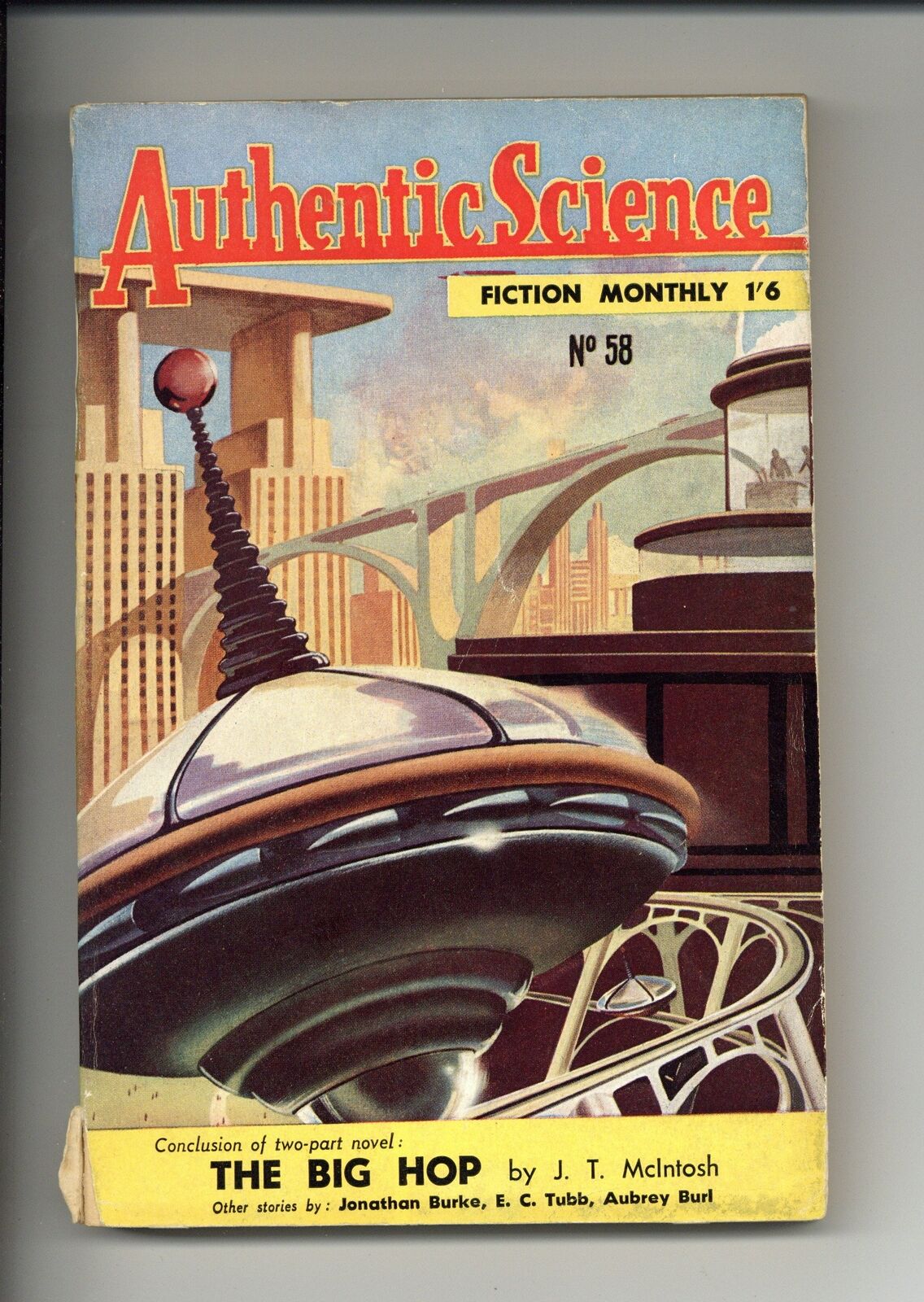 Authentic Science Fiction #58 GD 1955
