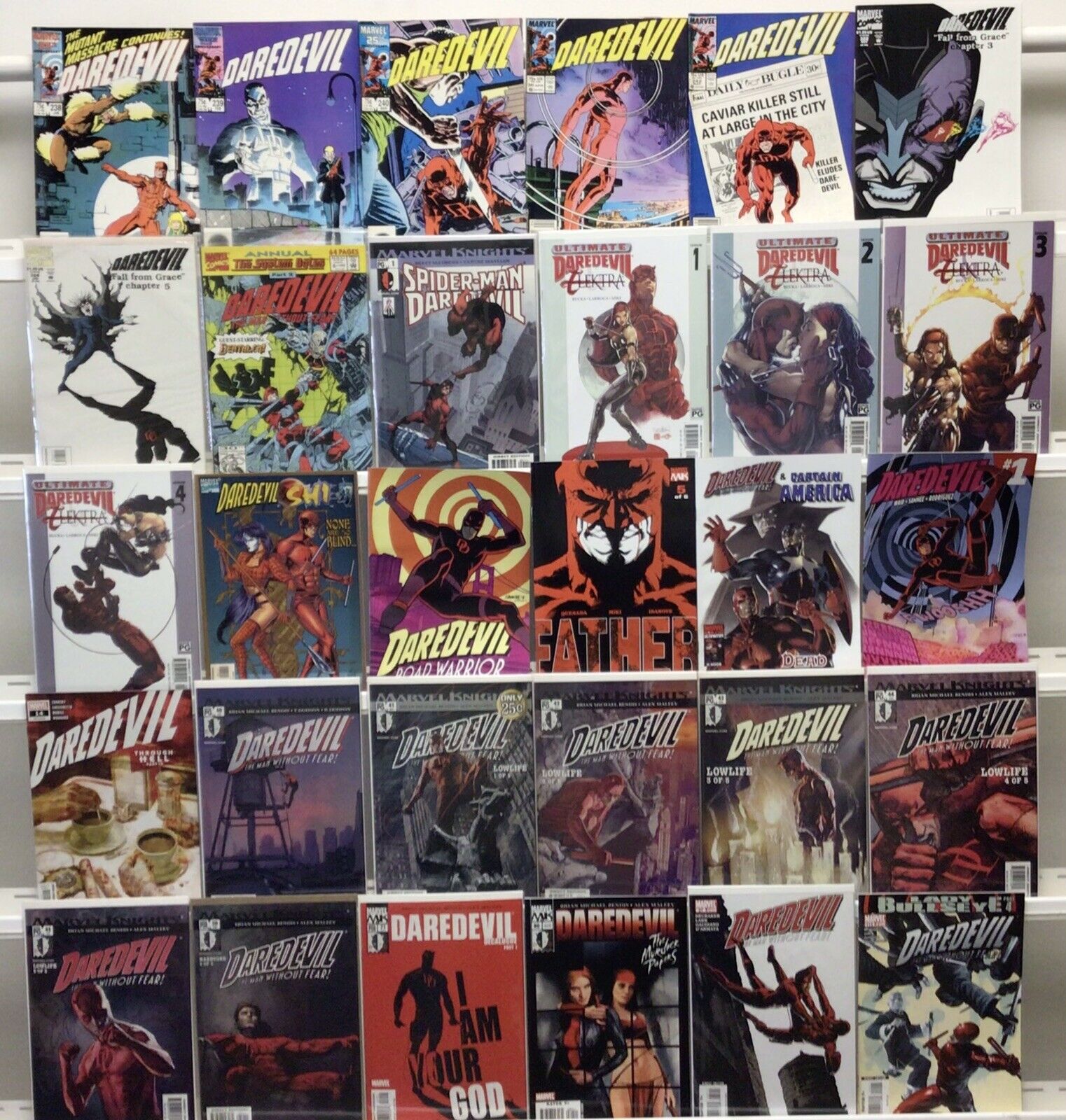 Marvel Comics Daredevil Comic Book Lot Of 30 Issues