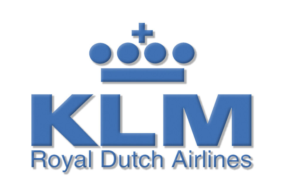 KLM Royal Dutch Airlines Logo Handmade 2.25\