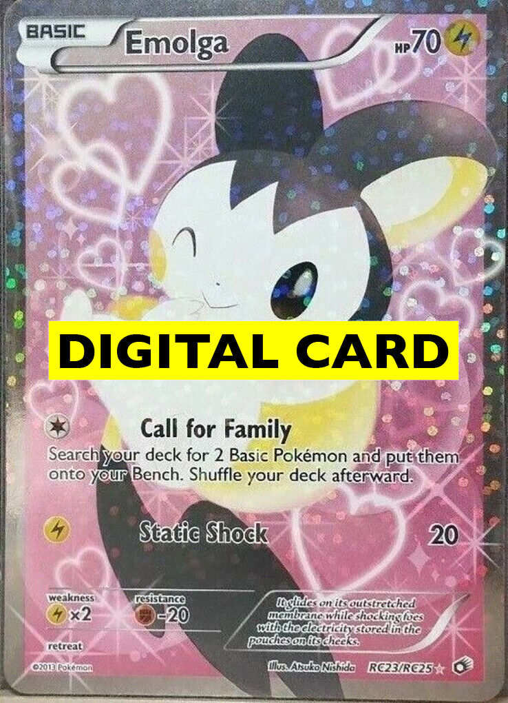 EMOLGA RC23/RC25 Full Art - DIGITAL CARD - Pokemon TCG Online PTCGO