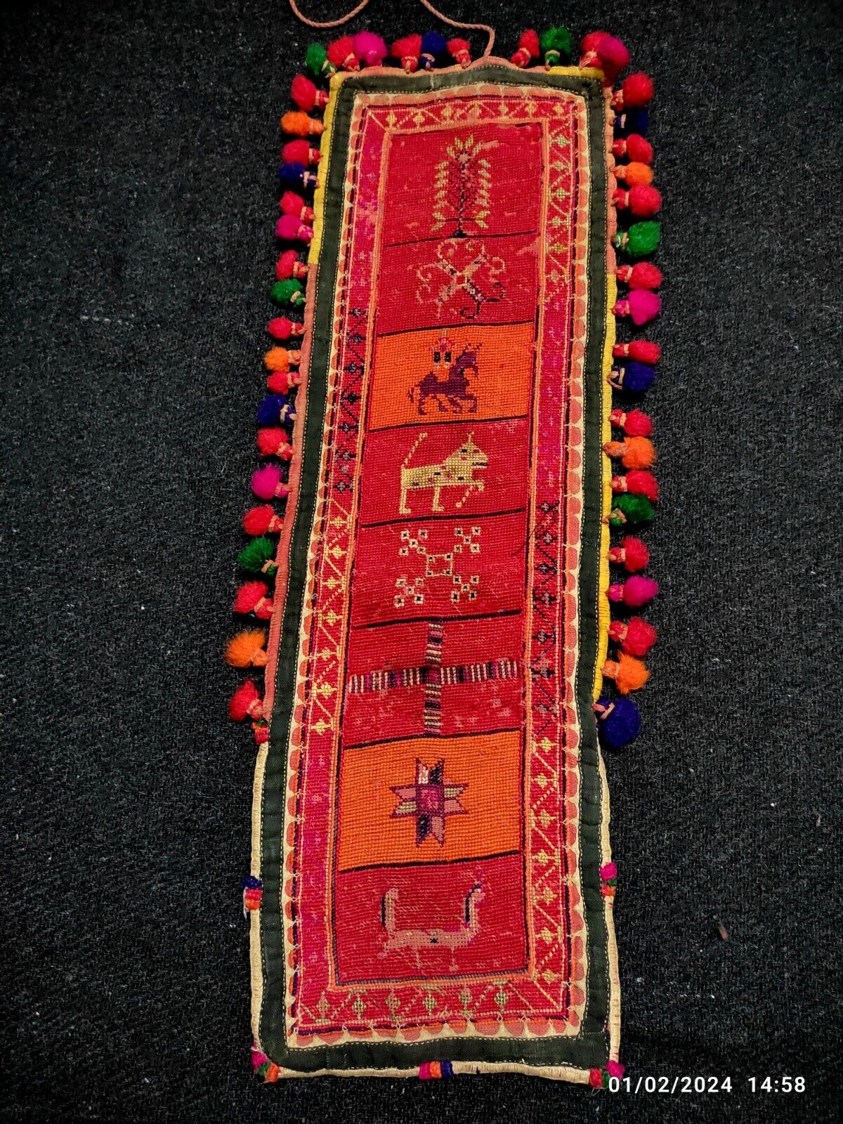 Indian vintage antique banjara handmade rabari kutchi tribal ethnic marriage bag