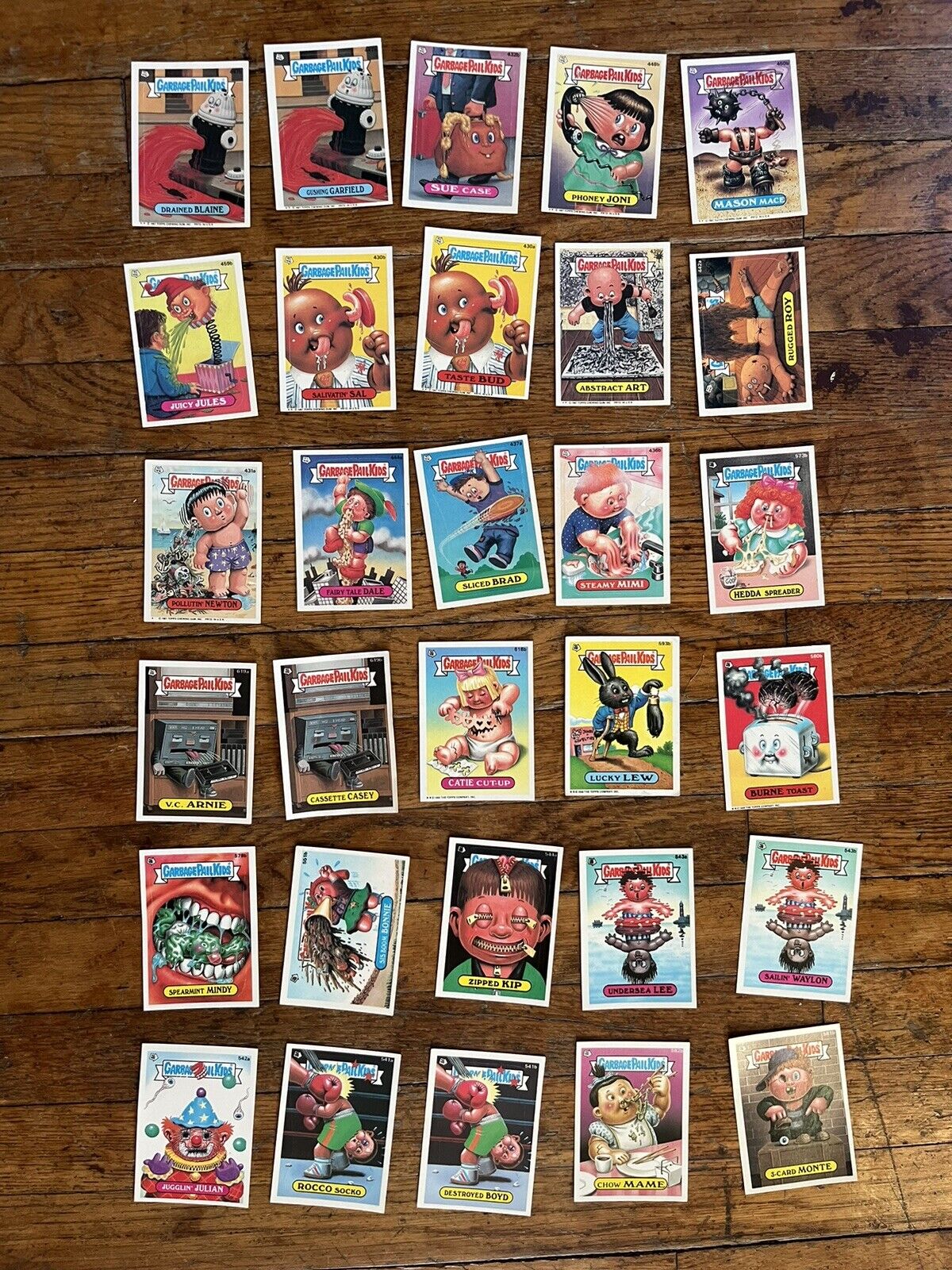 1988 Topps Garbage Paul Kids Series 14 & 15 Lot Of 30 Cards