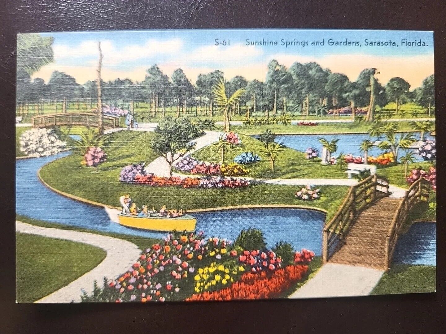 Vintage Postcard - Sunshine Springs And Gardens, Sarasota, Florida