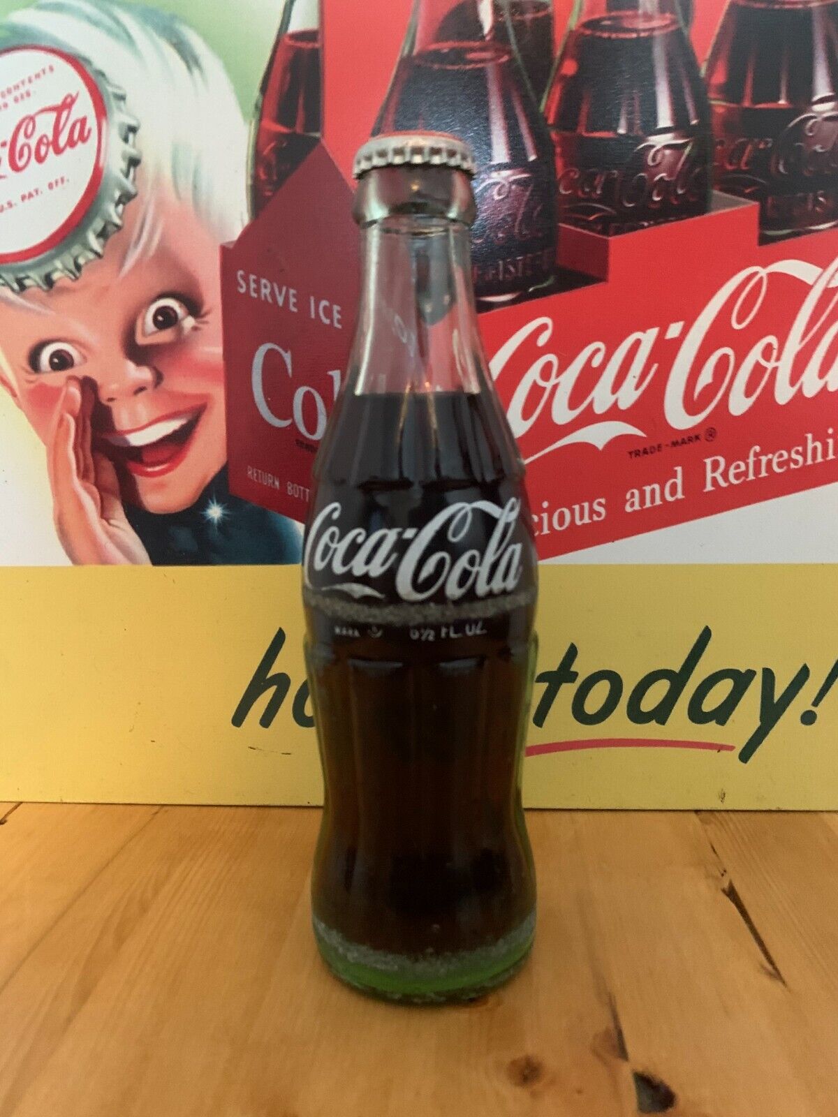 1968 Coca Cola Coke Bottle Unopened Sealed Evolution Bottle #13 Hobbleskirt