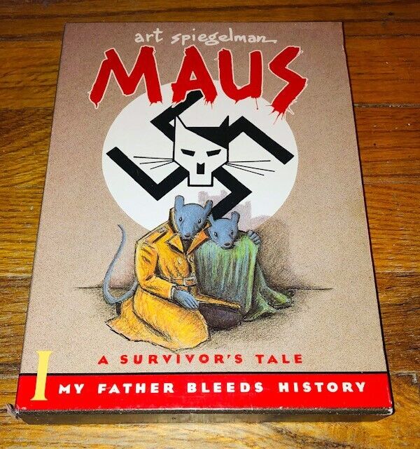 Maus: A Survivor\'s Tale I & II Art Spiegelman Box Set Slipcase Nazi WWII