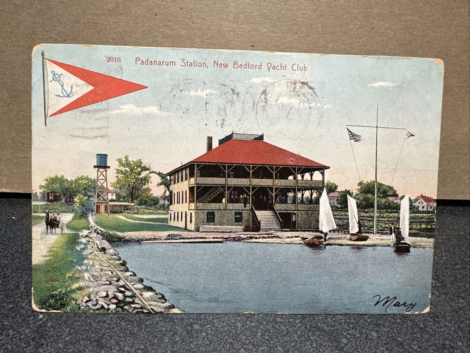 Padanarum ￼ Station, New Bedford Yacht Club, Massachusetts Postcard