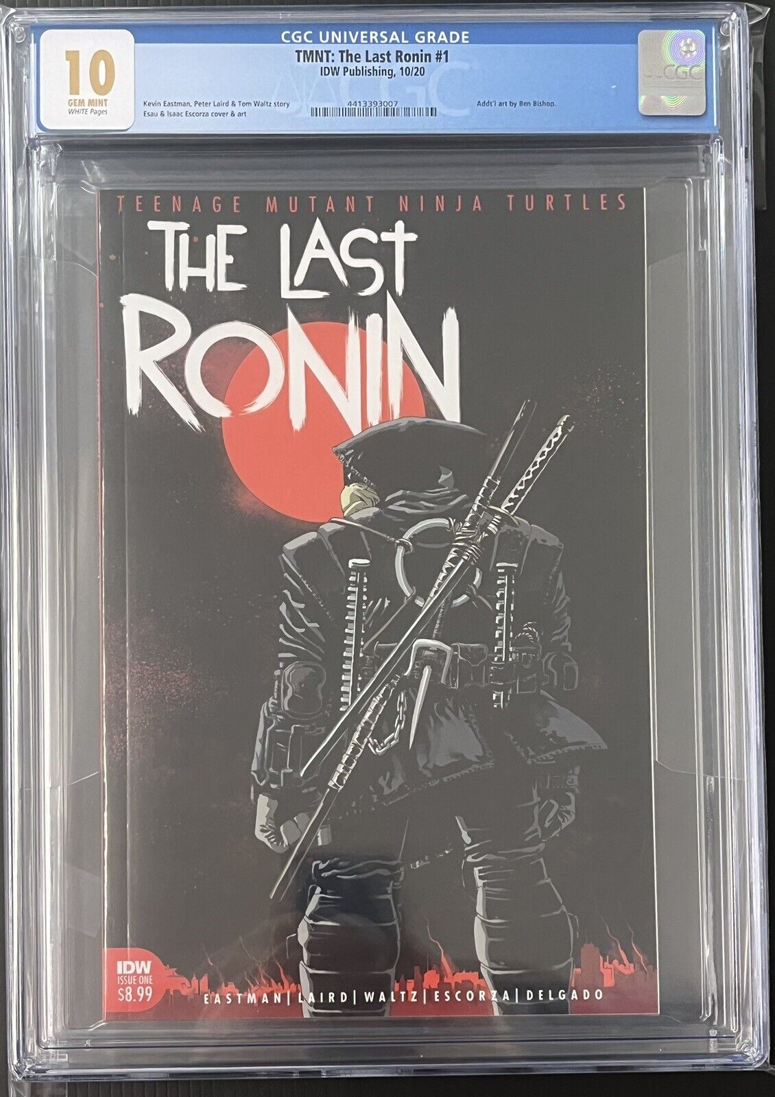 TMNT THE LAST RONIN #1 1ST PRINT GRADED CGC 10 (ONLY 20 ON CENSUS) PROSHIPPER