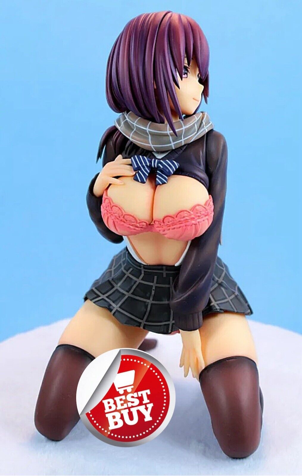 15cm Action Figure JK Hot Sexy Anime Girl On Knees Anime Manga Hentai Hot Breast