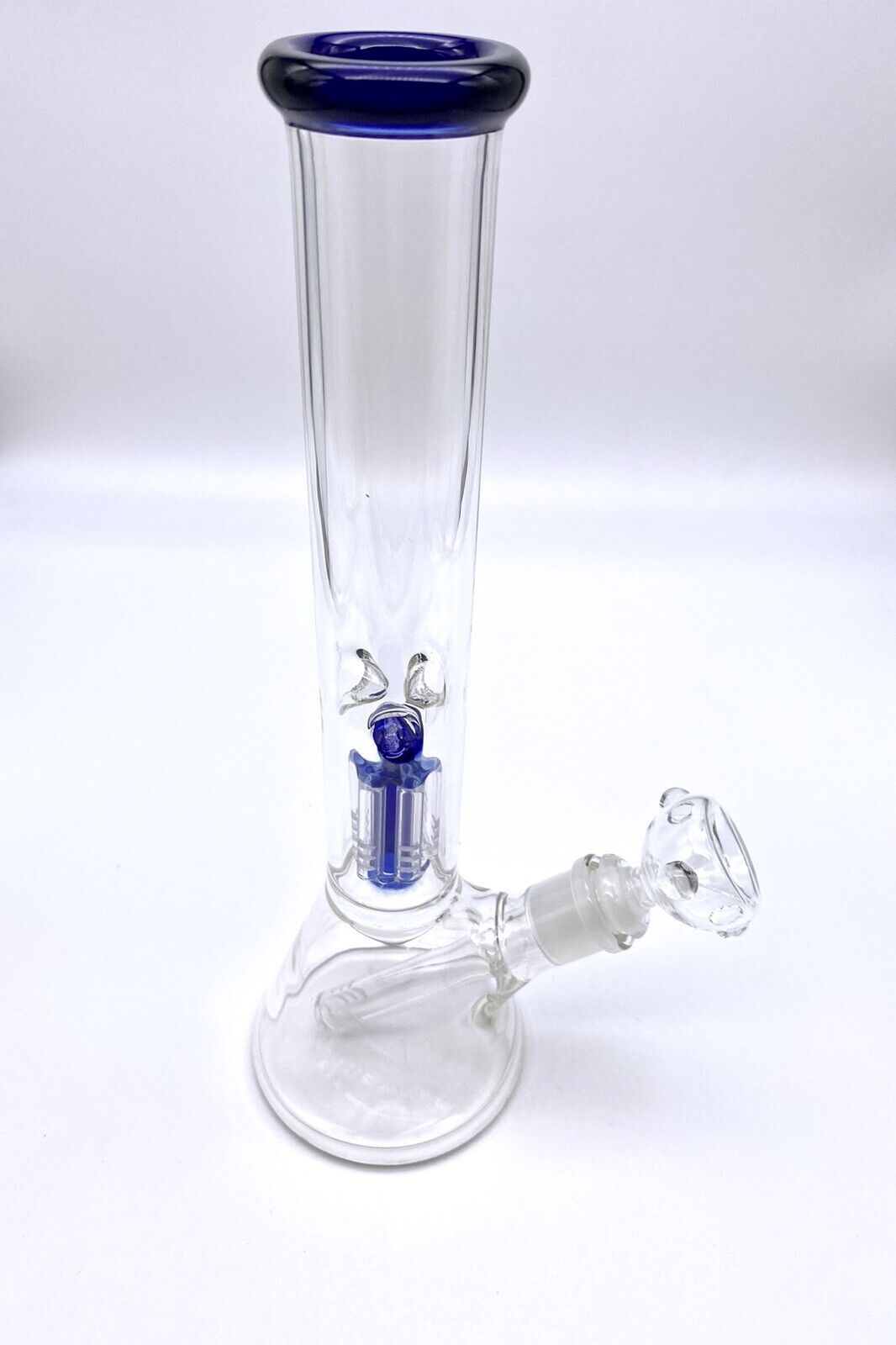 11.5” Inch Glass Water Pipe Bong W/ Tree Perc & Ice Catcher