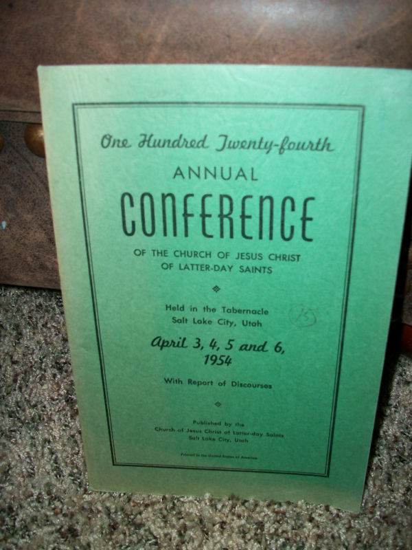 April 1954 CONFERENCE REPORT Mormon Book  General Conference