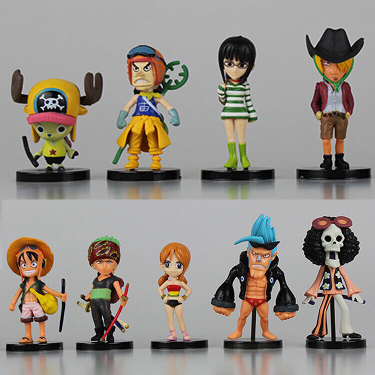 9pcs/set One Piece WCF VinsmokeFamily Sanji Reiju Luffy Usopp PVC Figure NO BOX