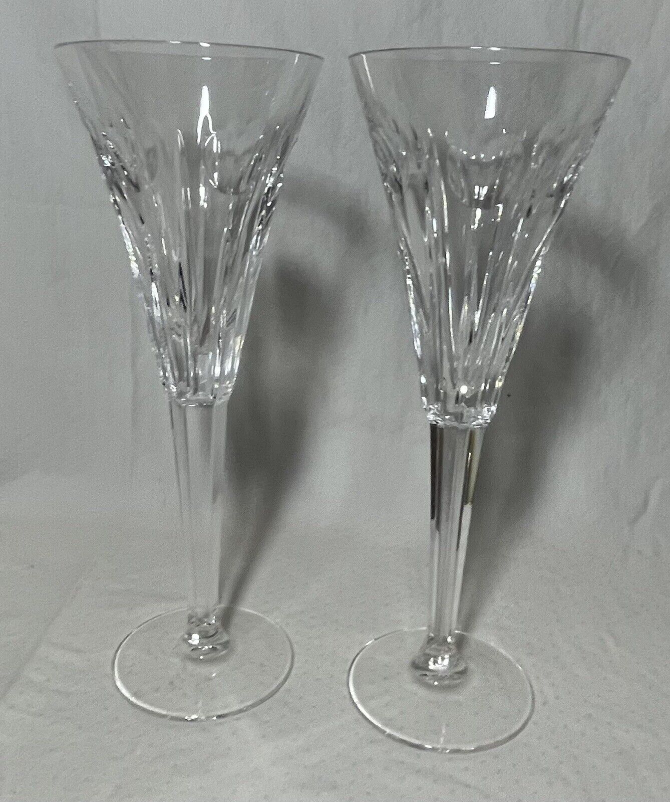WATERFORD CRYSTAL MILLENIUM COLLECTION LOVE CHAMPAGNE TOASTING FLUTES WEDDING