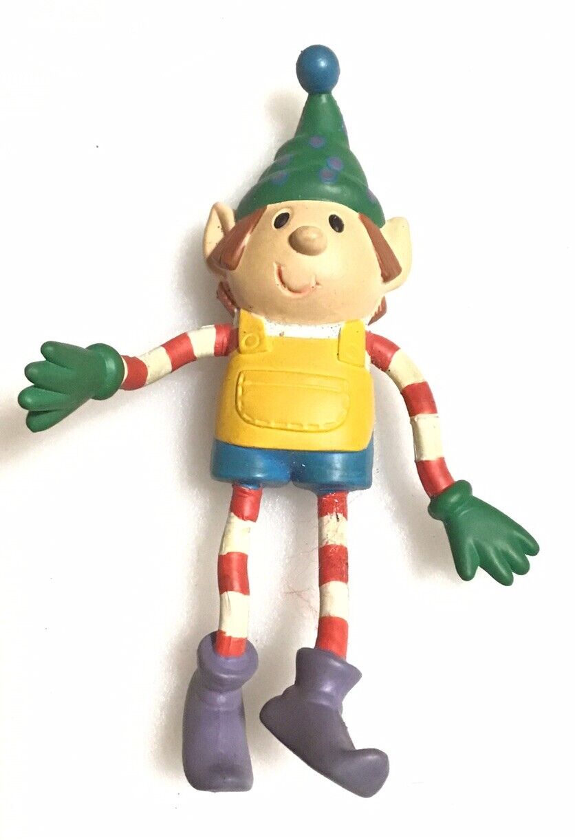 Vintage Bendies Holiday Christmas Elf Bendy Twist N Turn Posable Figure Toy