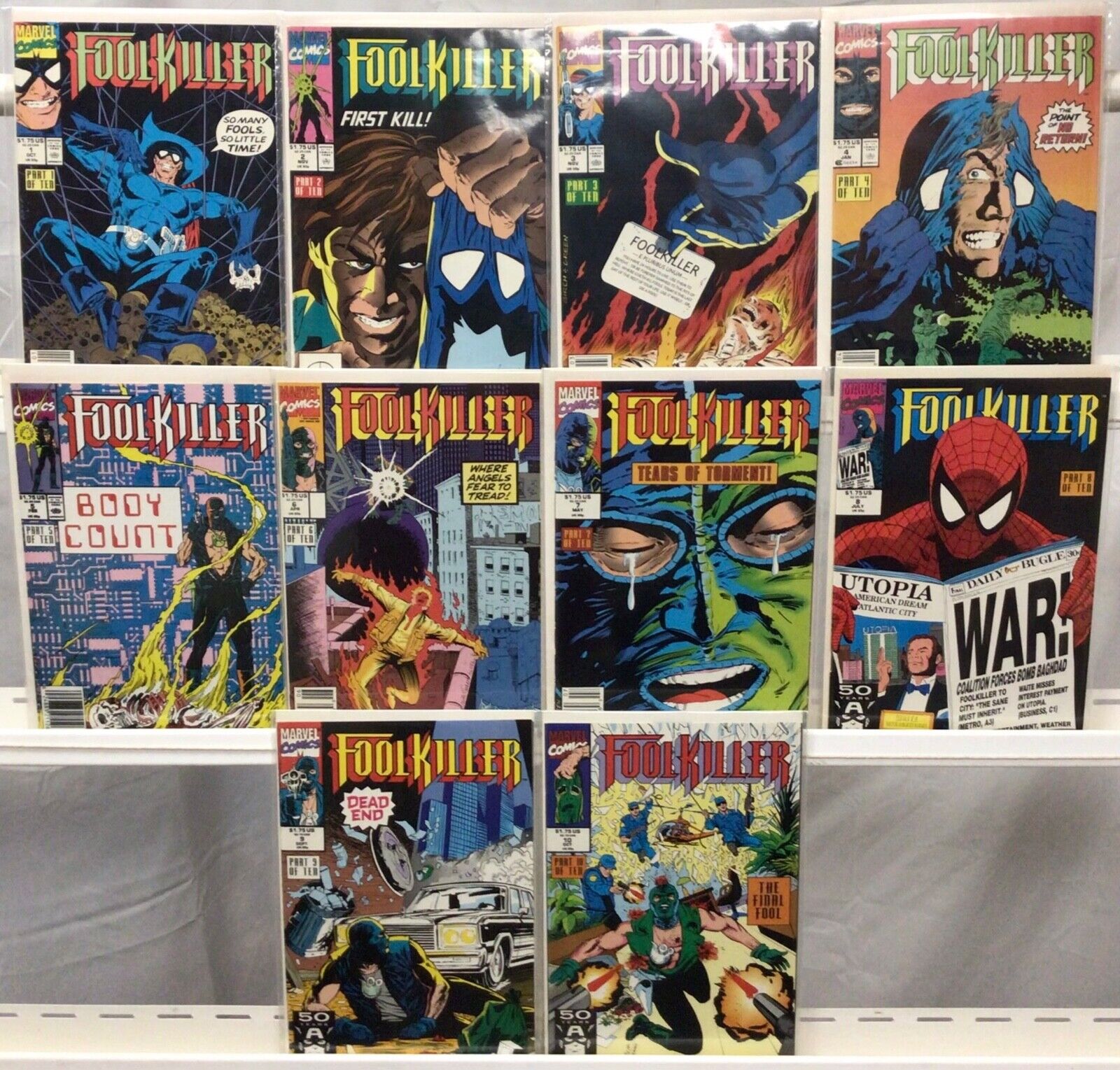 Marvel Comics Foolkiller #1-10 Complete Set VF 1990