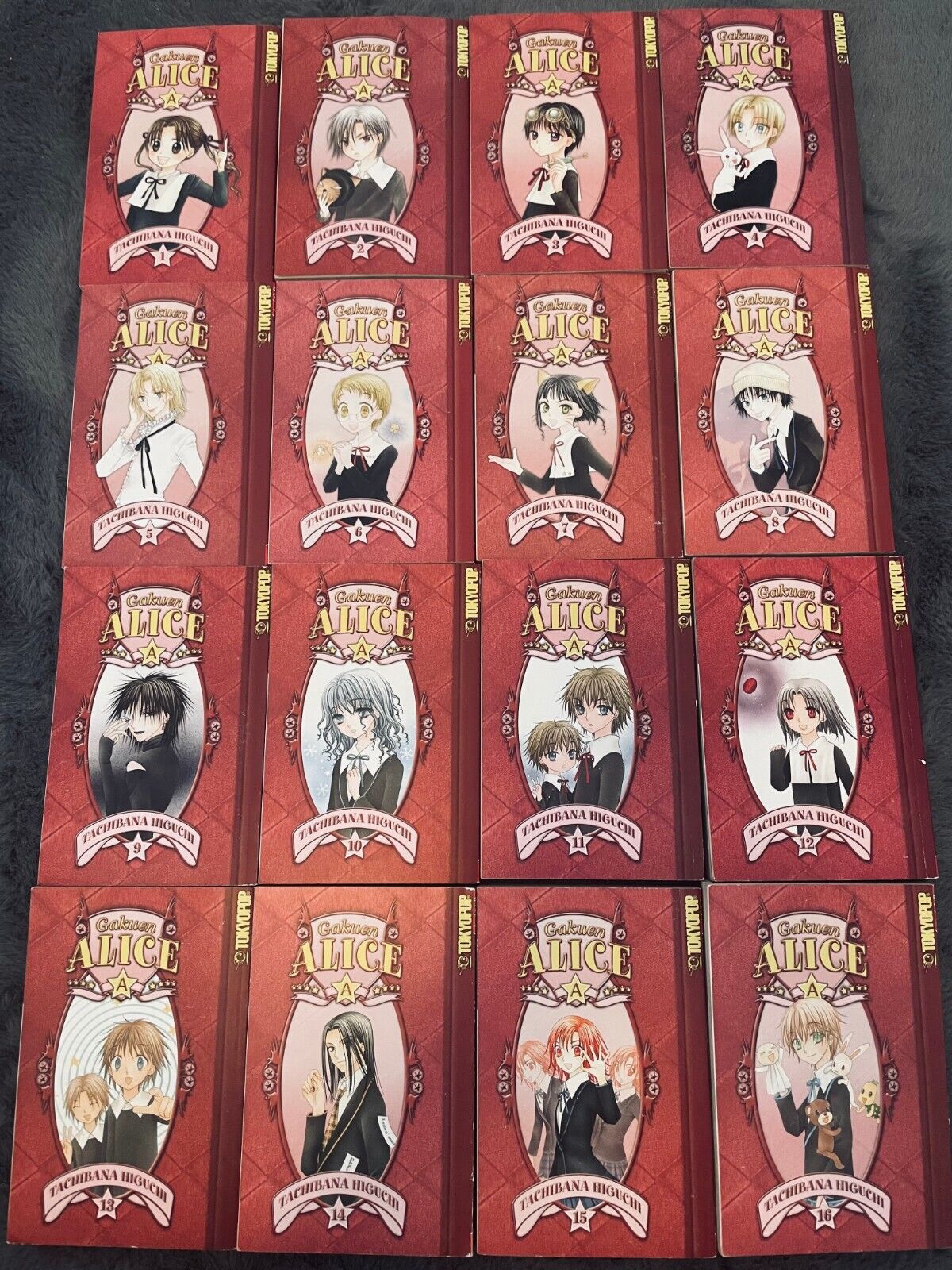 Gakuen Alice manga english volume shojo 1-16 COMPLETE SUPER RARE OOP SET
