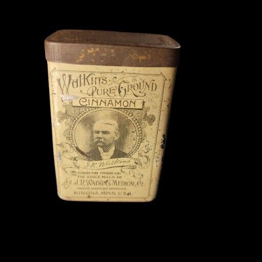 Vintage Walkins Pure Ground Cinnamon With Receipt From 1936