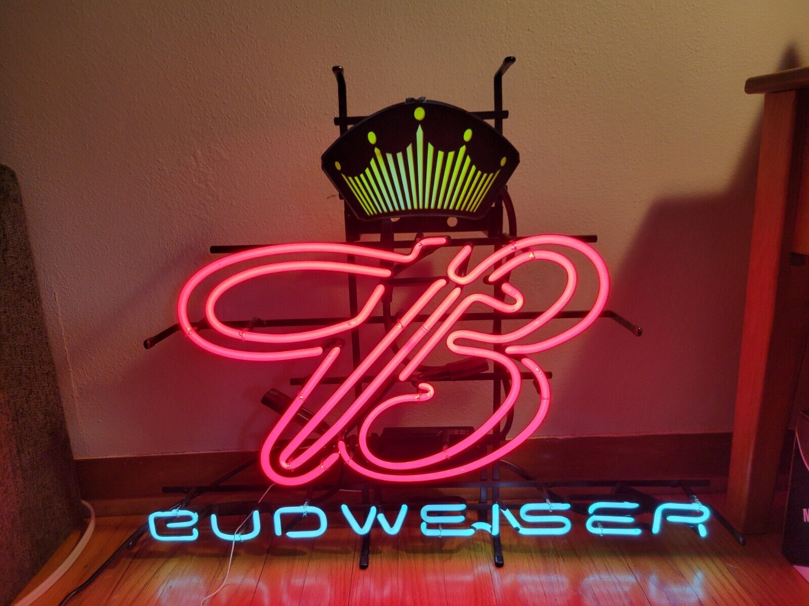 Budweiser Glass Tube Neon Sign King of beers Rare
