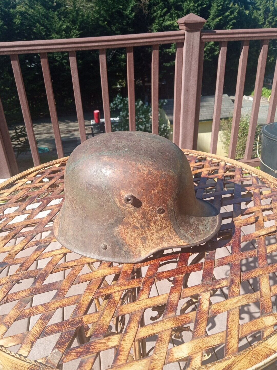 Rare Original WW1 M16 Camouflaged Helmet, WW1 German Camo Helmet