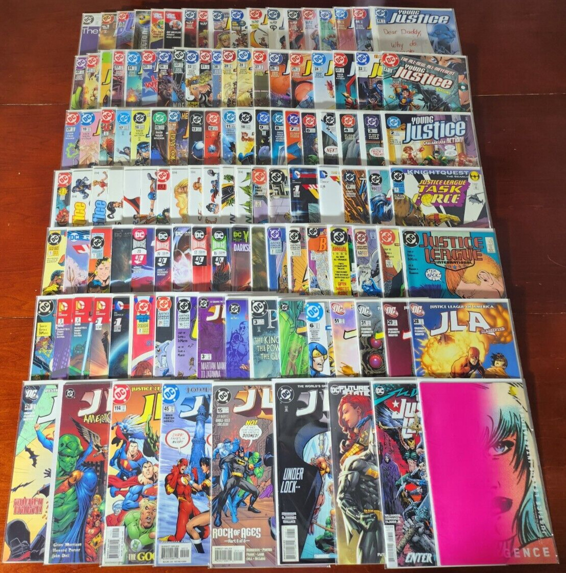 Huge Lot of 120 Justice League Comic Books (#1) Young JLA Sins of Youth Europe