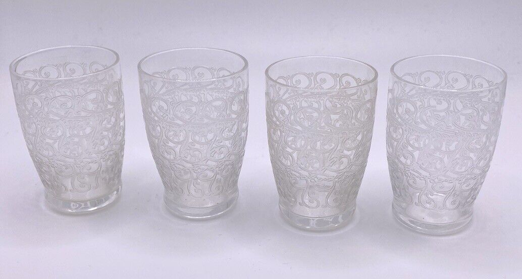 Vintage Baccarat Crystal Rohan Cordial Liqueur Shot Glasses Set Of 4
